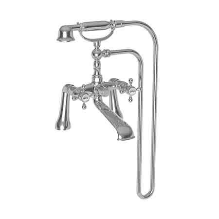 Newport Brass Exposed Tub and Hand Shower Set, 2, Deck, Polished Chrome 920-4272-26